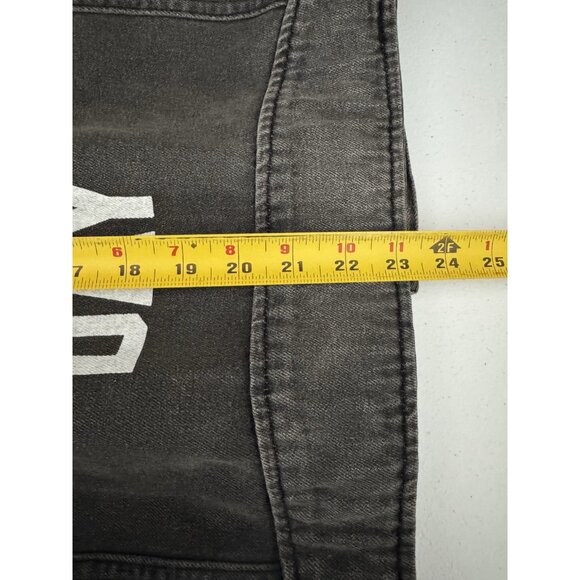 The Laundry Room Jean Jacket One Size Moto Acid Wash Rose All Day Preppy Y2K - Picture 11 of 12